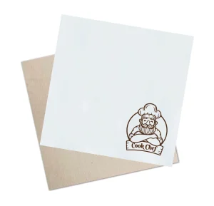 Servilleta impresa con logo de marca, servicio de impresión y personalización de servilletas para restaurantes y eventos.