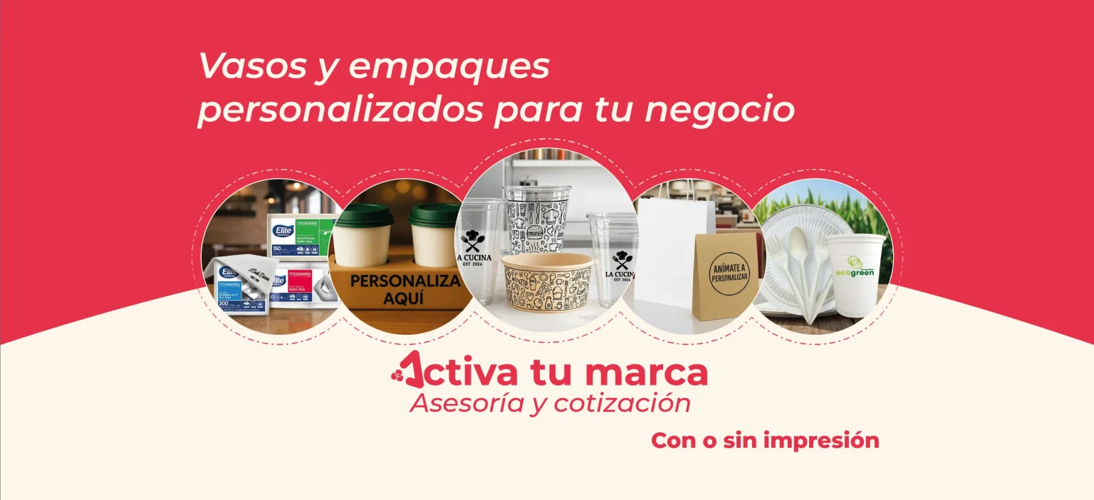 Vasos y empaques personalizados para tu negocio en Bogotá y Colombia – Activa Industria